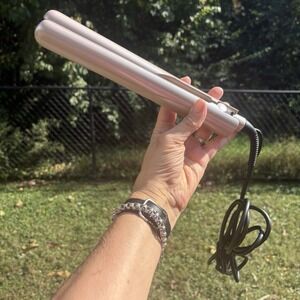 Hair Iron Curler Straightener Pro 2-in-1 Rose Gold  Long Cord Tested!